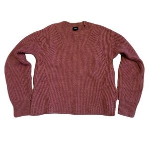 💜 Ardene Mauve Ribbed Knit Crewneck Sweater Size Large
